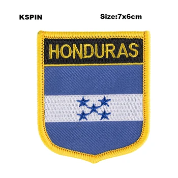 Hondūras Skydo Formos, siuvinėta vėliava pleistrai nacionalinės vėliavos lopai Cothing PASIDARYK pats Apdailos PT0077-S