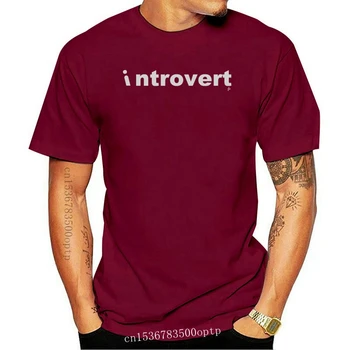 Intravertas Juokinga Geek, Vėpla Intravertai Vyrai T-Shirt Patogūs marškinėliai Atsitiktinis trumpomis Rankovėmis Spausdinti tees pigūs didmeninė