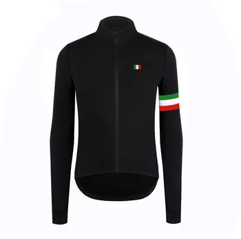 Italija, Prancūzija šalies Šilumos Vilnos Dviračių Megztiniai Žiemos ilgos rankovės dviračių striukė Ropa ciclismo mens Dviračių žiemos drabužiai
