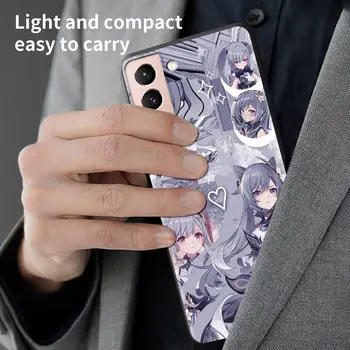 Išmaniojo telefono Atveju, Samsung Galaxy S20 FE S21 Ultra S9 S10 Plius Lite S10e Galinį Dangtelį Funda Maišelį Genshin Poveikio Anime