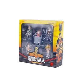 Išpuolis Titan 7cm Eren Pav Japonijos Mini Anime Periferinių Lėlės Modelio Žaislas