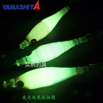 Japonija YAMASHITA pūtimo vamzdelis sąsagos liuminescencinės kalmarai serija medienos krevečių 3 grupes (pakabinimo kablys tris skristi kablys šviesos skėtis