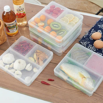 Japonijos Sandarią Plastikinę Dėžutę, Maisto Saugojimo Konteineris Organizacijos Namų Reikmenys Virtuvės Organizr Permatomos Daržovių Dėžės