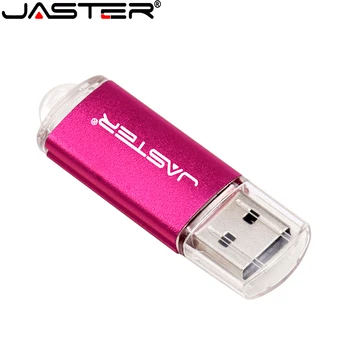 JASTER Mini Pen drive USB Flash Drive 4GB 8GB 16GB 32GB 64GB 128GB pendrive metalo usb 2.0 flash drive atminties kortelės, Usb atmintinės