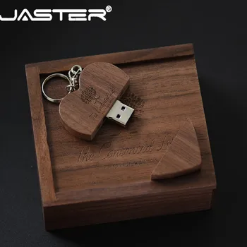 JASTER usb flash drive 2.0 mediniai flash 64gb 128GB širdį + box usb flash pen 8GB 16gb 32GB usb 2.0 išorinis pendrive saugojimas
