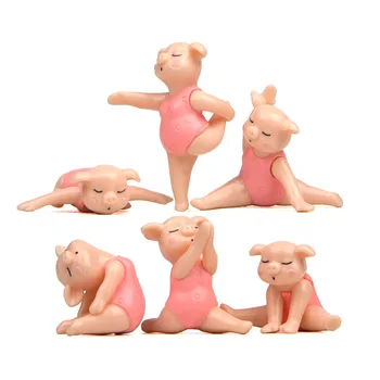 Jenny kiaulių Veiksmų Skaičius, Jogos fitneso Veiksmų Modelis Originalus Miniatiūrinės Kraštovaizdžio lėlės 