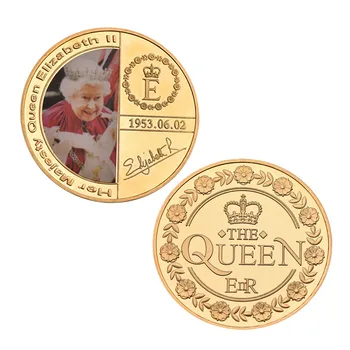 Jos Didenybė Karalienė Elžbieta II Auksą, Sidabrą, Monetas, Nustatyti Laikiklis Princas Filipas Kolekcines Iššūkis Monetos Suvenyras, Dovana, Namų Dekoro