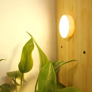 Judesio Jutiklis LED Nakties Šviesos USB Įkraunamą Energijos taupymo Miegamojo, Laiptai Protingas Kūno Indukcinės Lempos Šilta Šviesa