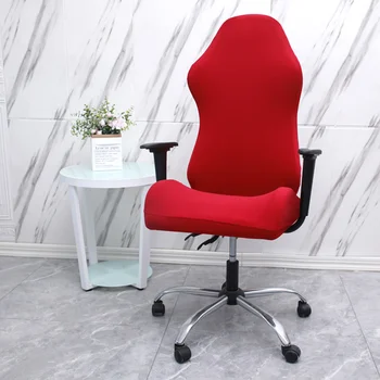 Juodas Raudonas Ruožas Namų Žaidimų Kėdė Padengti Spandex Biuro Kėdė Padengti Elastinga Fotelis Dangteliai, Kompiuterio Kėdės, Užvalkalai,