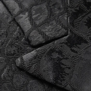 Juodas Švarkas Vyrams Krokodilo Modelis Vestuvių Kostiumas Striukė Slim Fit Stilingas Kostiumai Etape Dėvėti Dainininkas Mens Sportinius Dizaino 9006