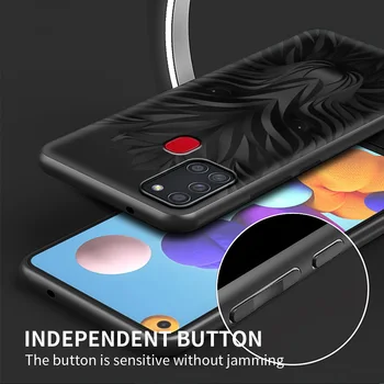 Juodos Šviesos Tamsiai Duomenys Silikono Soft Case for Samsung Galaxy A21S A12 A32 5G A51 A71 A41 A31 A11 A02S Prabanga Telefono Dangtelį Coque