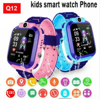 K12 Vaikų Smart Žiūrėti vaikai SOS Telefoną, Laikrodį Smartwatch Kūdikių Antil-prarado 2G SIM Kortelę Skambučio Vieta IP67 atsparus Vandeniui Laikrodis