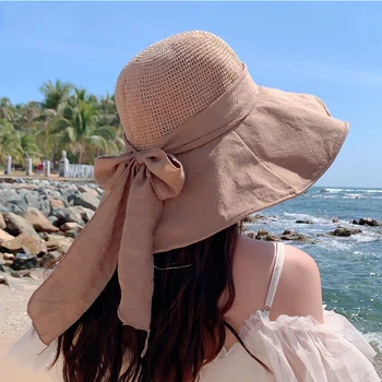 K126 Moterų Kibirą Skrybėlių Mados Vasaros Didelis Kraštų Panamos Moterų 2021 Naujų Saulės, Skrybėlę Paplūdimio Saulės Skydelis Žvejo Skrybėlę Baseino Bžūp