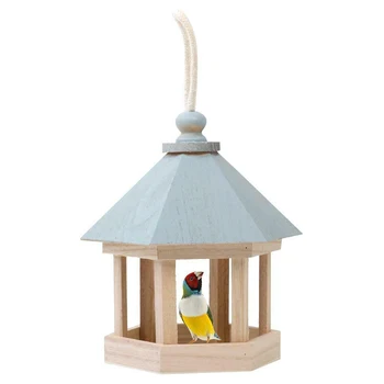 Kabo Paukštis Tiektuvą Paukštis Namas Formos Sodo Lauko Birdhouse Mediniai Papūgos Namas Sodo Lizdą THJ99
