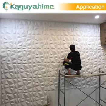 Kaguyahime 12pcs/daug 3D Sienų Plokštės Lipnios Sienos Valdybos Iškilumo Stereoskopinis Valdyba Meno Dekoro Fone Plytelės, Sienų Lipdukai