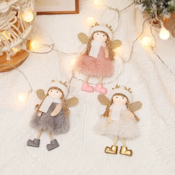 Kalėdų Medžio Apdaila Angel Doll Kabo Pakabukas Mielas Elf Kabinti Angelas Lėlės, Papuošalai Cute Lėlės Amatų Papuošalai