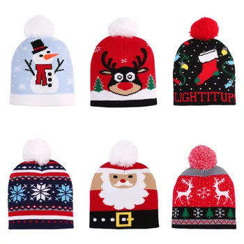 Kalėdų Modelio Vaikų Vilnonių Skrybėlę Šilumos Berniukų Ir Mergaičių Megzti Skrybėlę skrybėlę kalėdų gorros de navidad kerstmuts kinderenCap