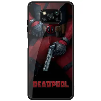 Kameros Apsaugos Deadpool Telefono Dėklai Xiaomi POCO M3 X3 NFC F2 Pro X2 Stabdžių Patenka Vyrai, Ne Slydimo Sunku Akrilo Atgal Apima Juoda