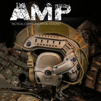 Karinės AMP Taktinio Ryšio laisvų Rankų įranga Šalmo pritvirtinta vaizdo Nuskaitymo Triukšmą Ausinės Fotografavimo Medžioklės Airsoft
