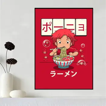 Karosas Ramen Anime Drobės Tapybos Menas Spausdinti Plakato Nuotrauką Sienos Modernus Minimalistinis Miegamasis Kambarį Apdaila