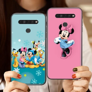 Karšto Mickey Mouse Už LG K92 K42 K22 K71 K61 K51S K41S K30 K20 2019 Q60 V60 V50 S V40 V30 G8S G8 X ThinQ Telefono dėklas