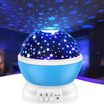 Karšto Parduoti Žvaigždėtas Dangaus Projektorius Sukasi LED Nakties Šviesos Planetariume Vaikų Miegamasis Star Lempa Vaikams, Kūdikių Kūrybos Dovana Žaislas