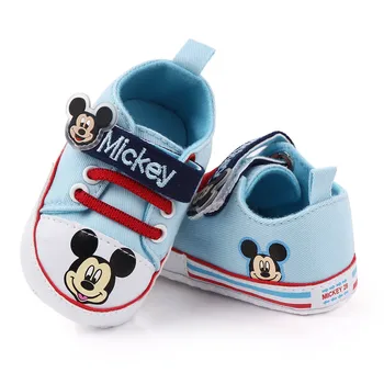Karšto sprogimo modeliai Mickey Mouse babyshoes kūdikio, vaikiška avalynė gražių kūdikių bateliai lengvas slydimas