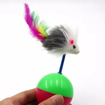 Katė Ball Žaislas Masažuoklis Pelės Juokingas Pliušinis Savarankiškai Žaisti Naminių Žaislų Kačiukas Katė Interaktyvus Anti Stresas Kačių Reikmenys