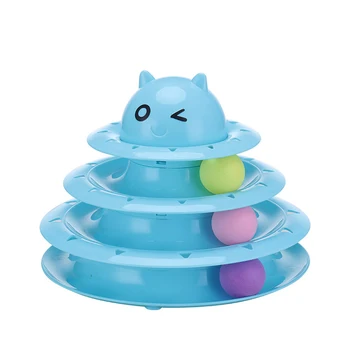 Katė Žaislas Tower Sekti Naminių Gyvūnų Žaislai Trijų Lygių Juokinga Žaisti Kačiukas Mokymo Pramogų Kamuolys Interaktyvūs Žaislai Mažylis Produktus