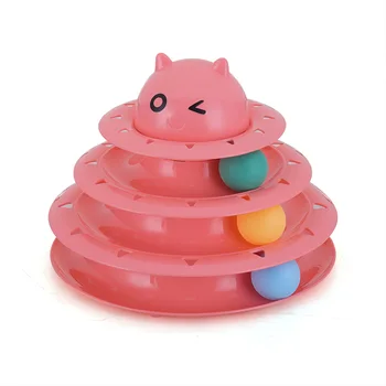 Katė Žaislas Tower Sekti Naminių Gyvūnų Žaislai Trijų Lygių Juokinga Žaisti Kačiukas Mokymo Pramogų Kamuolys Interaktyvūs Žaislai Mažylis Produktus