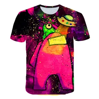 Kawaii Naują Žaidimą iš Mūsų, Marškinėliai Vaikams 2021 Juokingas Vasaros Viršūnes Animacinių filmų T-shirt Impostor Grafinis Tees Hip-Hop Unisex Marškinėlius