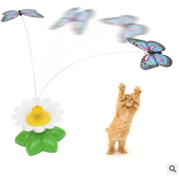 Kačių Žaislai Interaktyvus Elektros Sukasi Sėdynės Drugelis Funny Cat Pet Žaislas, Katė, Kačiukas Priedai Atsitiktinės Spalvos kat speelgoed c1