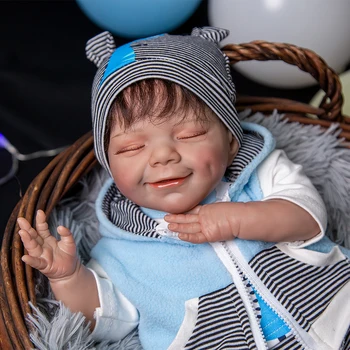 KEIUMI Naują Atvykimo 20 Colių Šypsena Kūdikis Gyvas Vaikas Priedai Nemokamai Vaikams Žaislas Partnerio Gimtadienio Dovana