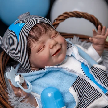 KEIUMI Naują Atvykimo 20 Colių Šypsena Kūdikis Gyvas Vaikas Priedai Nemokamai Vaikams Žaislas Partnerio Gimtadienio Dovana