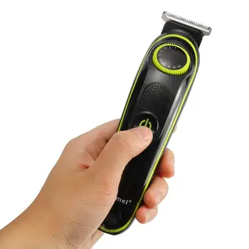 Kemei Plaukų Žoliapjovės Buitinių Elektrinių Plaukų Kirpimo mašinėlių Daugiafunkcinis Įkrovimo Skustuvas LED Ekranas, 5 in 1 Pjovimo Galvutės belaidžius