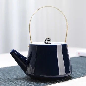 Keraminės kavos puodą su šviesos puodą arbatos rinkinys mažas arbatinukas arbatos puodelio mažų nustatyti buitinių kambarį gėlių arbata priėmimo arbatinukas