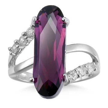 Klasikinis, Prabangus Kristalų Cirkonis Akmens Žiedas, Violetinė Žalia Micro Asfaltuotas Cirkonis Crystal Žiedą, Moterims, Vestuvių, Sužadėtuvių Žiedas Papuošalai