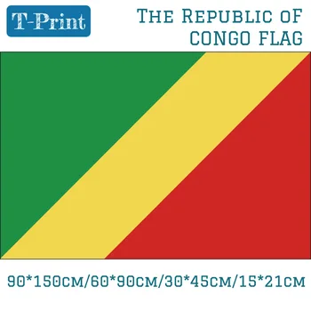 Kongo Respublikos valstybės Vėliava 90*150cm 60*90cm 15*21cm 30*45cm Automobilių Vėliava Pasaulio Taurės / Nacionalinė Diena / Event / Biuro