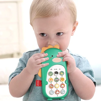 Kūdikių Elektroninių Telefono Žaislai Teether Muzikos, Šokių Dinozaurų Ankstyvosios Vaikystės Švietimo Žaislai, Multi-funkcija Modeliavimas Telefono DS19