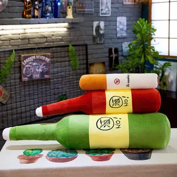 Kūrybinės naujų 50/70/100cm pliušinis modeliavimas cigarečių vyno kūrybos aukštos kokybės patogi Pagalvė Raminantis lėlės, pagalvėlės, dovanų vaikas