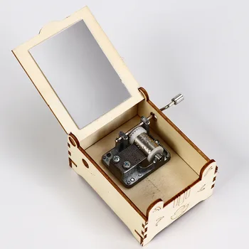 Kūrybinės Vaikų Technologijų Gizmo Medinių Blokų Vertus-cranked Music Box Žaislai Popular Science 