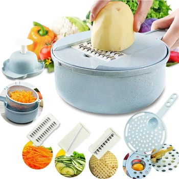 Kūrybinės Virtuvės Pagalbininkai Įrankiai Mandoline Slicer Daržovių Cutter Bulvių Morkų Svogūnų Tarka 8 1 Virtuvės Reikmenys prietaisai