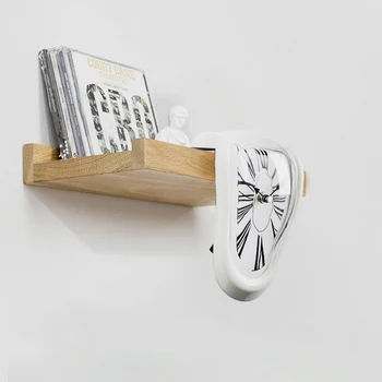 Kūrybos Stalo Laikrodis Romėniškais Skaitmenimis, Lenktas Sieninis Laikrodis Siurrealizmo Salvadoro Dali Stiliaus Sieninis Laikrodis Nuostabi Namų Dekoro Dovana
