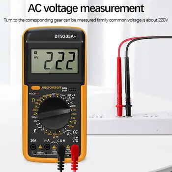 LCD Skaitmeninis Multimetras AC DC Įtampos Srovės Varžos Talpą, HFE Diodų Testeris Multimetras Už Voltmeter Ammeter