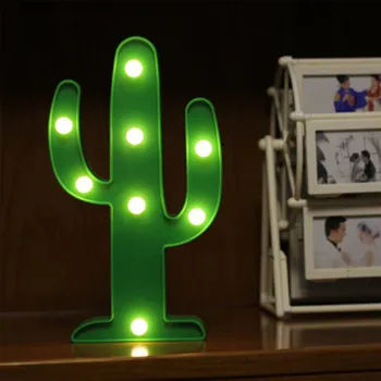 LED Kaktusas Naktį Šviesiai, Šiltai Balta LED Kaktusas Lempos Naktį Stalo Lempa Vaikams, Miegamojo Kambarį Sienos Atostogų Šalis, Namų