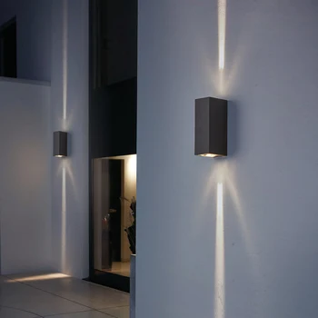 LED Sieninis Apšvietimas Aliuminio Vandeniui Modernios Sienos Lempa 6W Aukštyn Žemyn Vietoje Šviesos Sienos Paplotėlis Gyvenimo Kambario, Miegamojo, Prieškambario, Vonios kambario