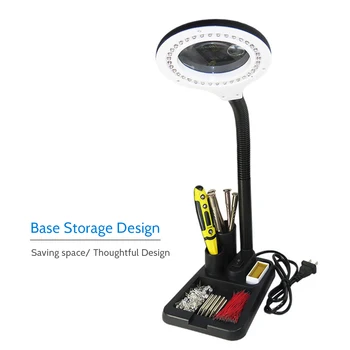 LED Stalo Lempa Apšviestas Lankstus Bendable Stalas Šviesos Akių Apsauga Lempa Su Saugojimo Krepšys Didinamąjį Objektyvo Dizainas