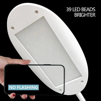 LED Stalo Lempa su Belaidžio Kroviklio, 3 Apšvietimo Režimus, Touch Control Pritemdomi Stalo Lempa Biuro, Studijos, Bendrabutyje