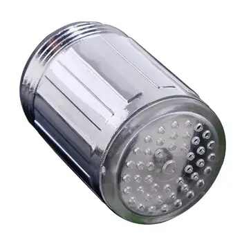 LED Temperatūros Jautri 3-Color Light-up, Maišytuvas, Virtuvėje, Vonios kambarys Švyti Vandens Taupymo Maišytuvo Aeratorius Bakstelėkite Antgalis Dušo Maišytuvas