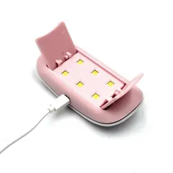 LED UV Nagų Lempa Mini 6W Gelio Nagų lako Džiovintuvas Ultravioletinės Lempos Pelės Formos USB Elektrinis Manikiūro GELIO Nagų Kietinimo Šviesa Džiovintuvas